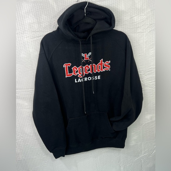 Legends lacrosse a men's black hoodie Size Small Casual - Picture 3 of 11